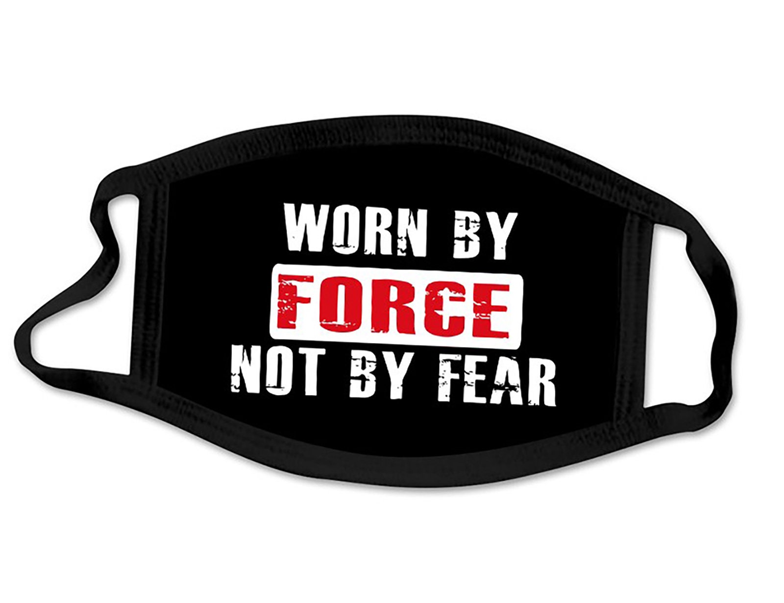 Worn By Force Not By Fear Face Mask - 2 Layer Ultra Premium Breathabl…