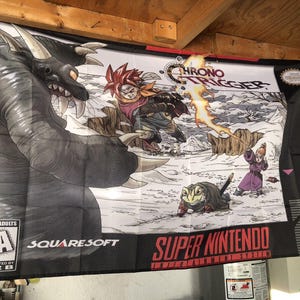 Chrono Trigger 5&#39; Flag Banner Poster / Super Nintendo SNES Squaresoft