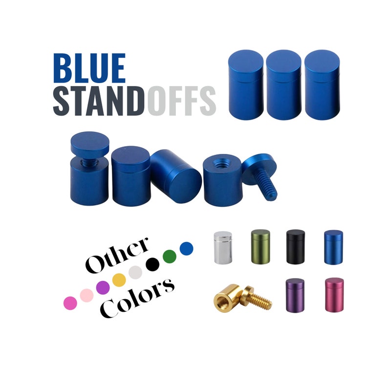 Standoffs Sign Mounts Acrylic Spacers Wall Standoff Bolt Etsy Australia