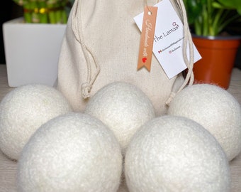 Wool Dryer Balls - 5 per bag