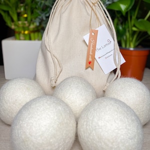 Wool Dryer Balls - 5 per bag