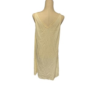 Vanity Fair Nightgown Robe Size Medium Set 2 pc Yellow Lace Pockets image 4