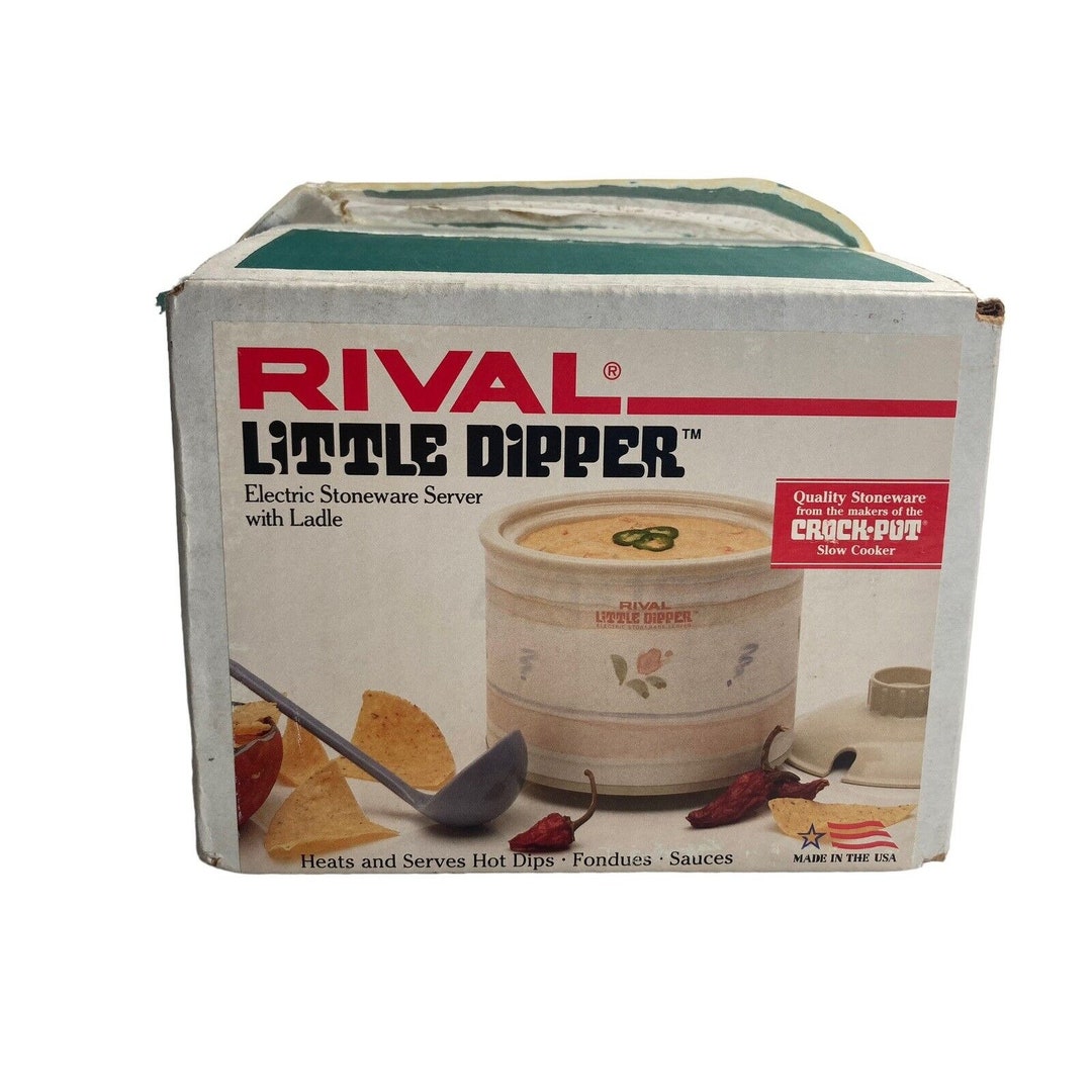 Rival Little Dipper Crock & Ladel Pink Rose 16 Oz Buffet Dips Etsy