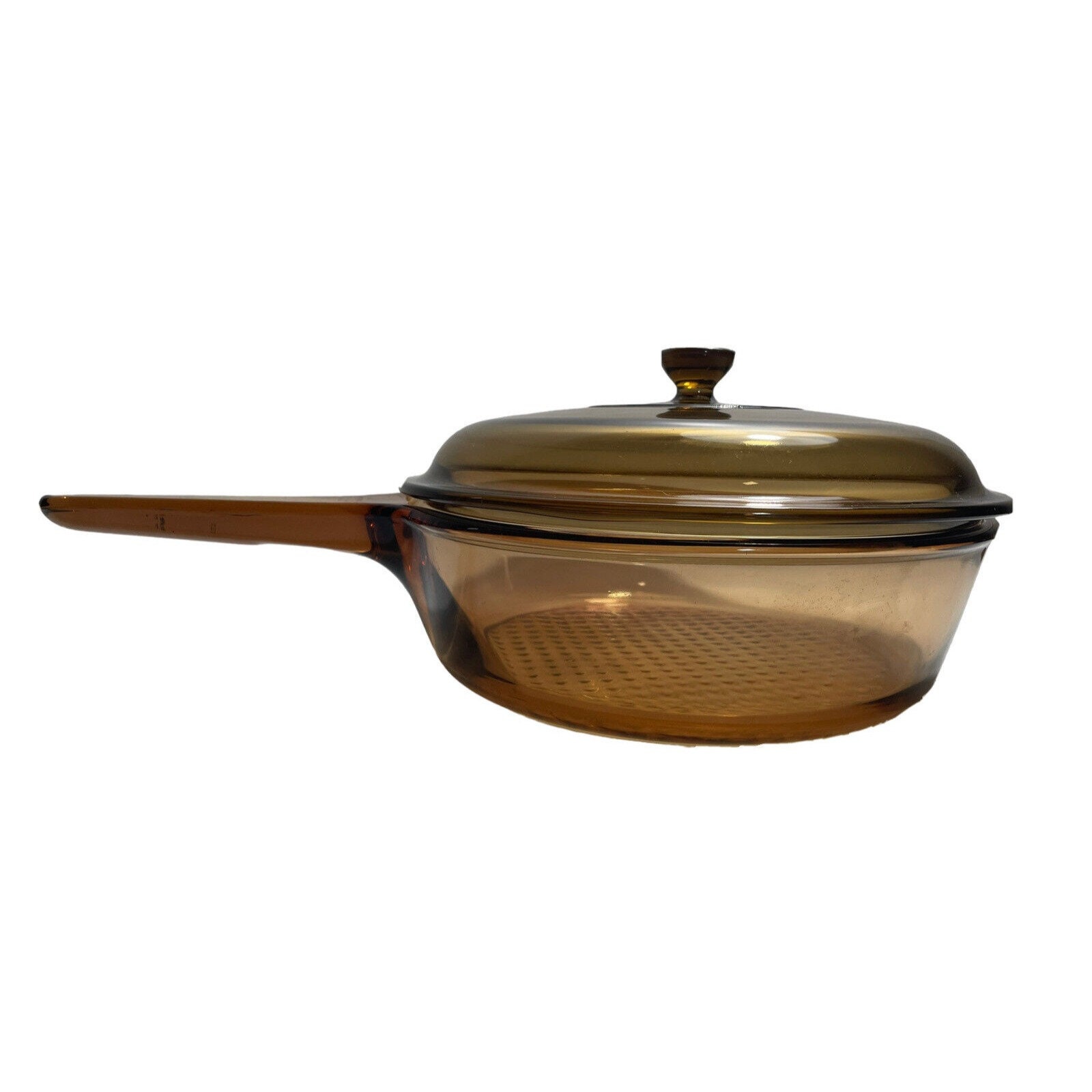 10 Corning 'Vision' Amber Glass Skillet Pan with Pyrex Lid – LIVING IN  RETROGRADE ™