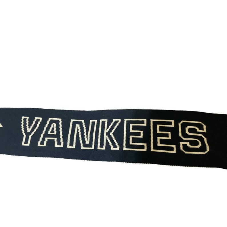 New York Yankees Heavy Knit Scarf MLB Baseball USA Made 9 Wide 63 Long zdjęcie 3