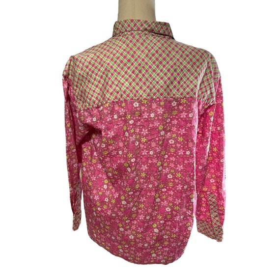 Lilly Pulitzer Pink Floral Button Long Sleeve Shi… - image 2