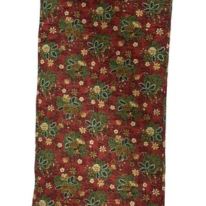 Gesteppter Tischläufer, Patchwork, wendbar, LeMoyne 8-zackiger Stern & Tannenzapfen-Stechpalme Bild 3