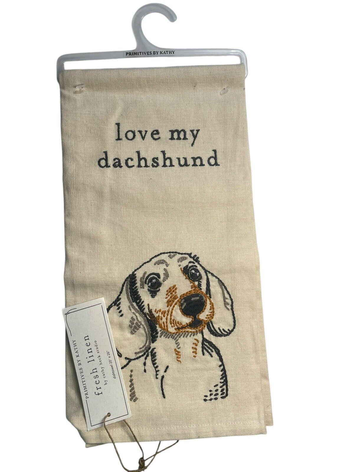 Primitives By Kathy Insegna In Legno 'All You Need Is Love And A Dog', 11,4 X 15,2 Cm, Blu E Oro - 2