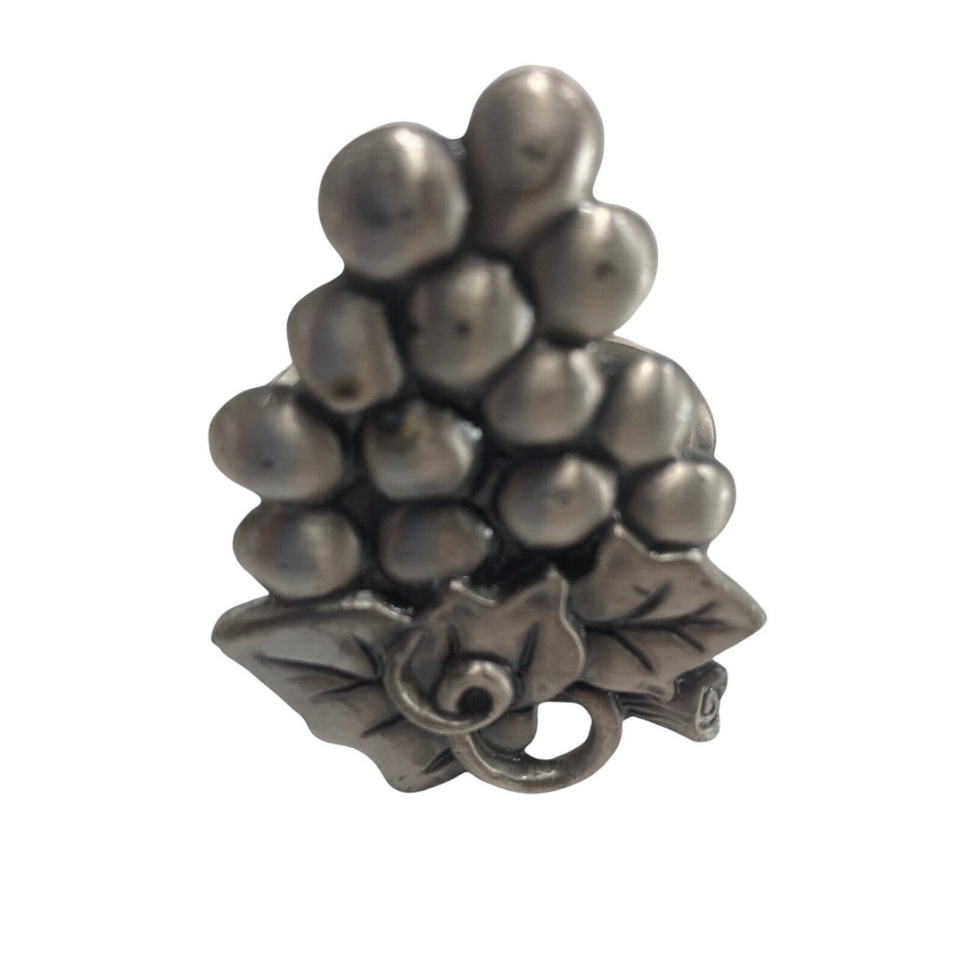 Grape Cluster Leaf & Stem Wine Vineyard Napkin Rings Twist Set of 8 ...