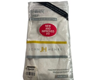 John Henry Briefs 2 Pack Big Men's Size 2x Briefs 46-48 New