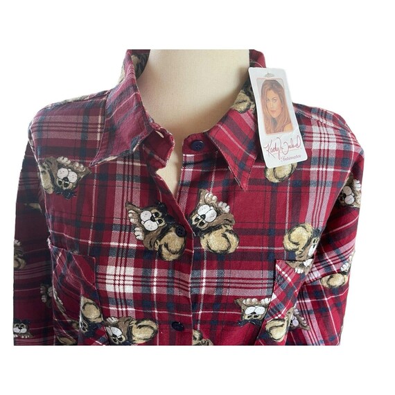 CTHY FLANNELANA WOOL SLIT LONG SHIRTS Vintage kathy ireland CTHY FLANNELANA WOOL SLIT LONG SHIRTS Vintage kathy ireland