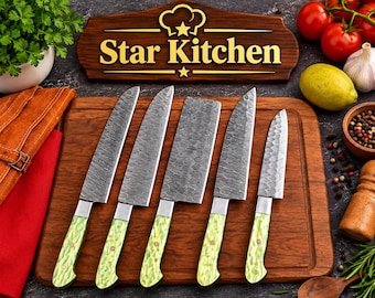 Star kitchen perfessional bamascus knife