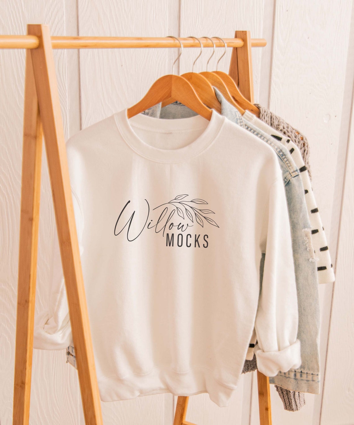 Download White Pullover Mockup Gildan 18000 Sweatshirt Mockup White | Etsy