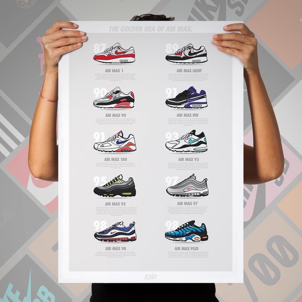 Poster Nike air max « The Golden Era » (50 x 70 cm)