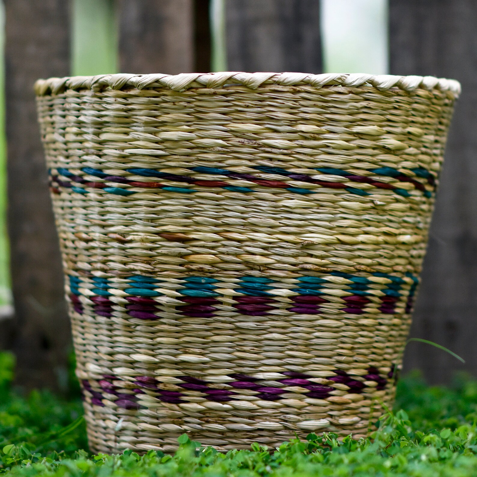 Hand Woven Reed Round Basket 100 Ecofriendly Premium Design Dustbin