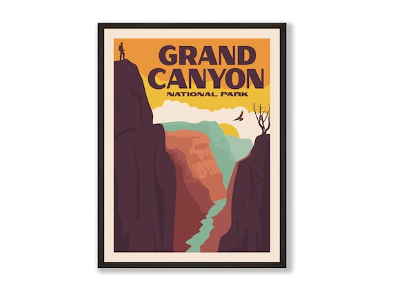 Grand Canyon National Park Posters & Prints Vintage National - Etsy