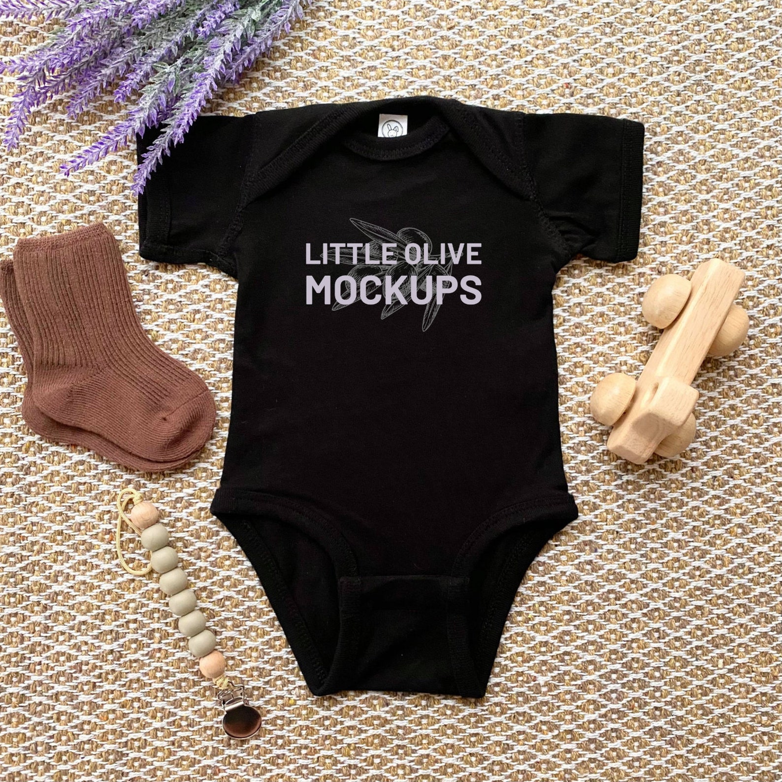 Black Onesie Mockup Baby Bodysuit Mockup Kids Mockup Etsy