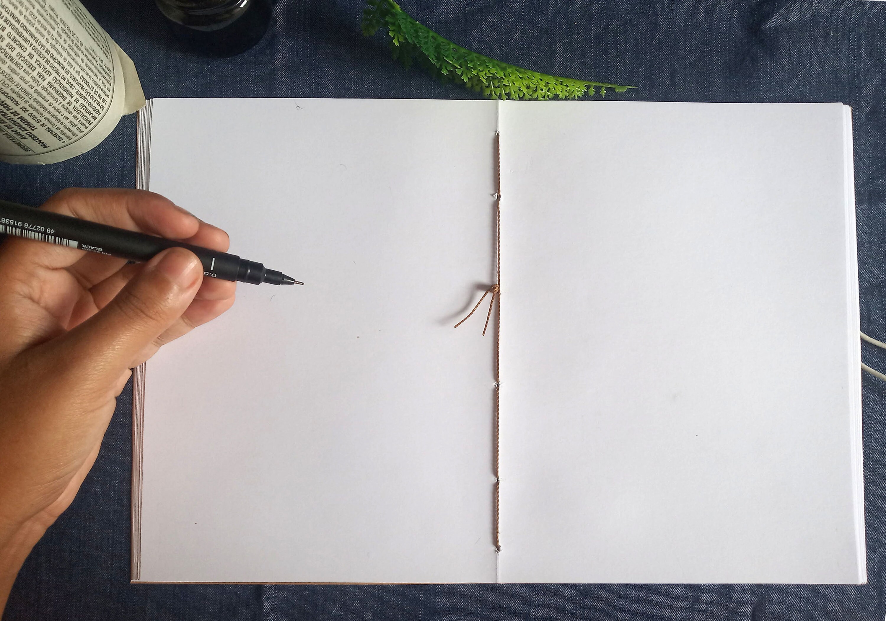 A5 Notebook / Sketchbook with 40 blank pages for Drawing or Etsy