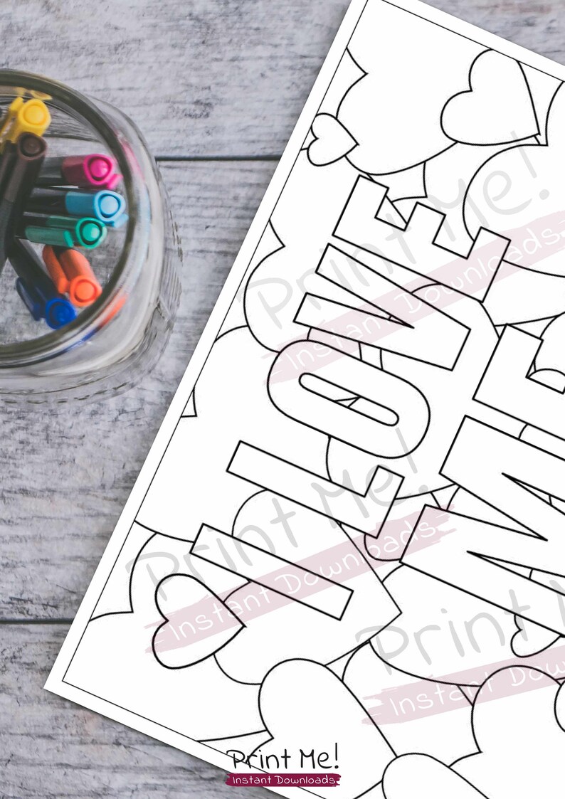 Self love coloring page | Positive affirmation coloring sheet | Empowering coloring | Add to your coloring book collection | 1 printable pdf image 4