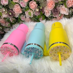 Rhinestone tumbler | 40 0z stainless steel insulated rhinestone tumbler