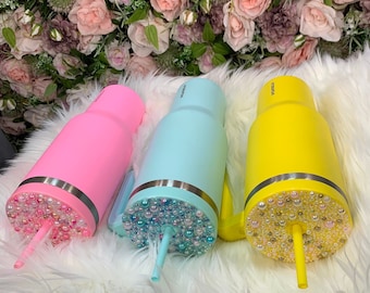 Rhinestone tumbler | 40 0z stainless steel insulated rhinestone tumbler