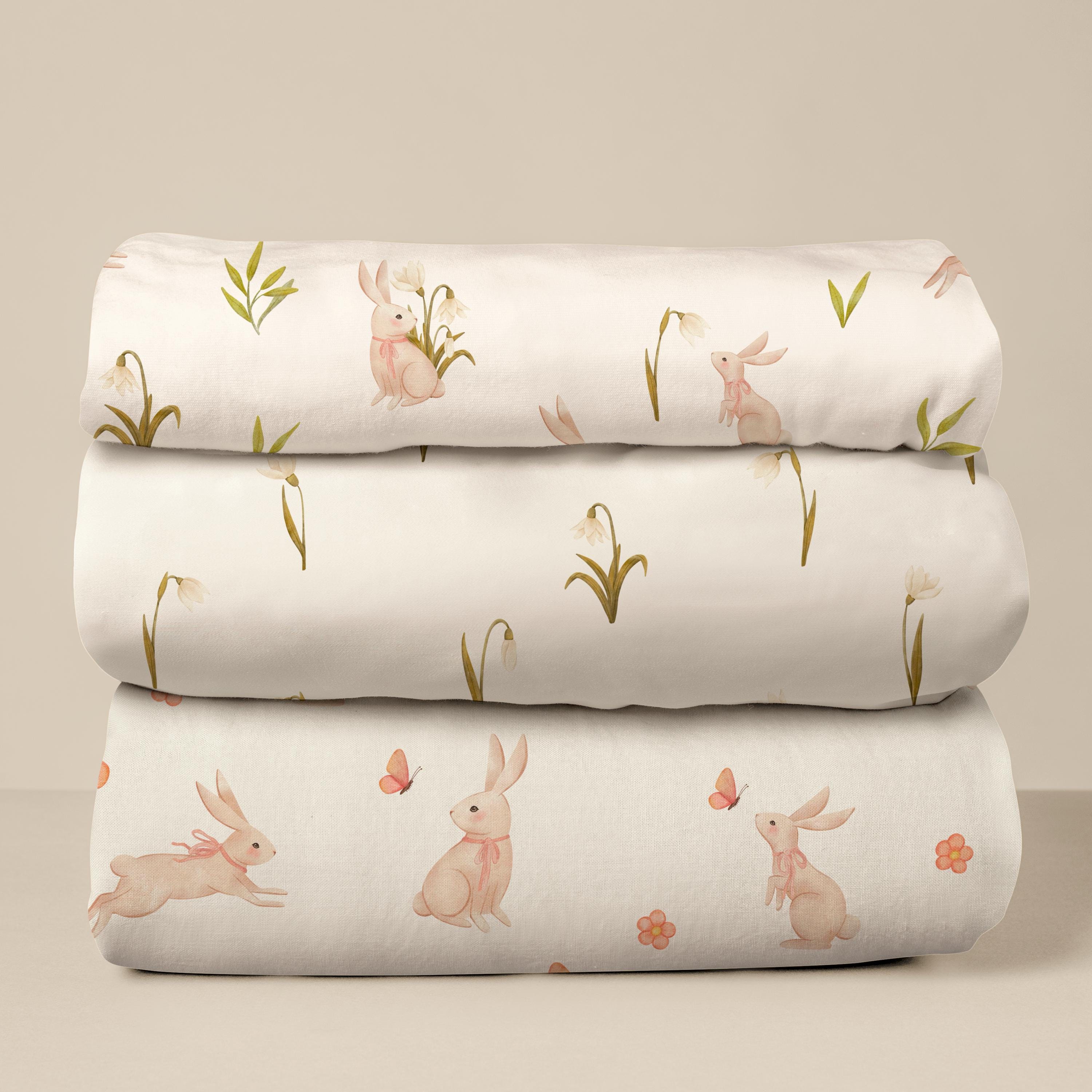 Cute Watercolor Bunny Clip Art Nursery Design + Seamless Patterns - Etsy