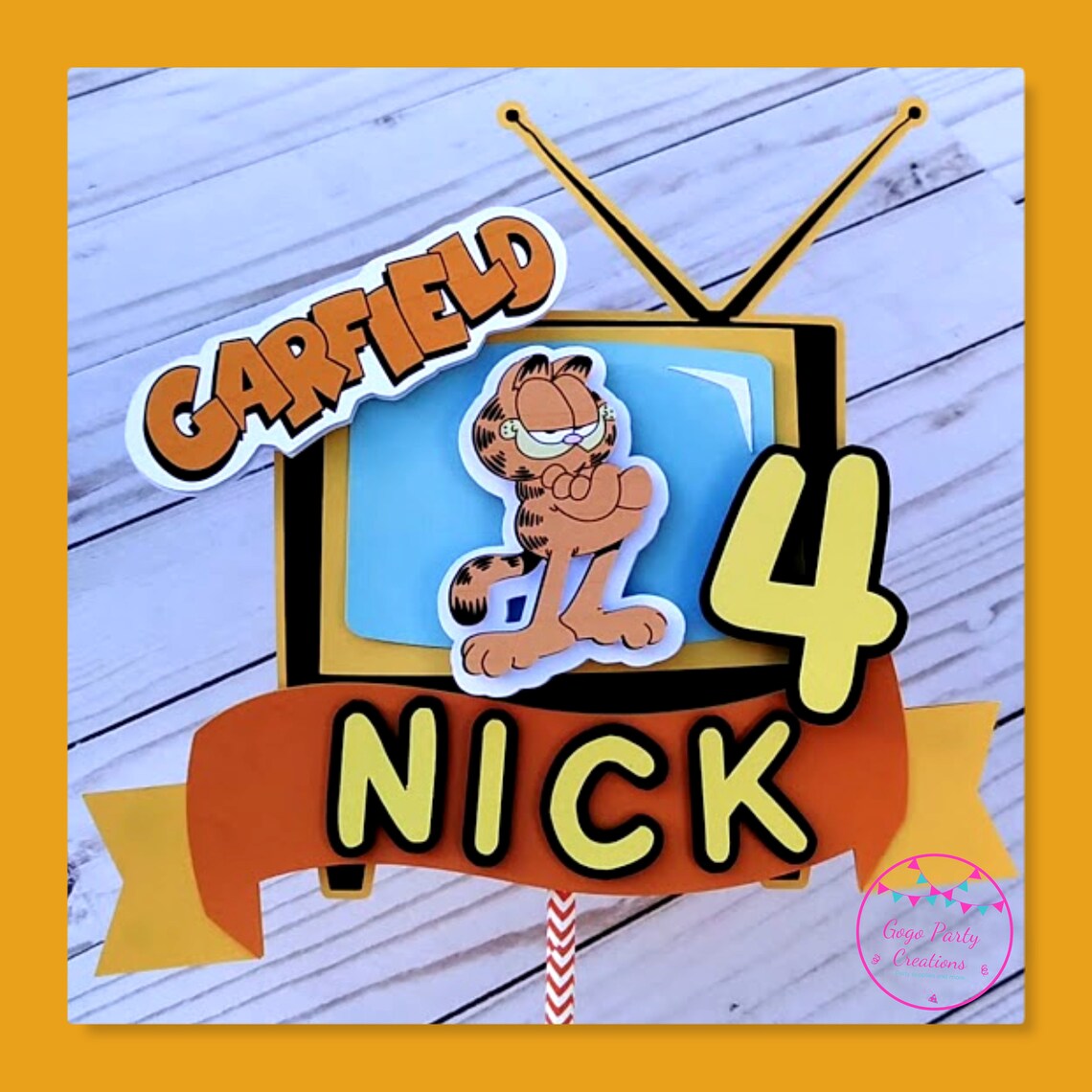 Garfield Cake Topper Garfield the Cat Cake Topper Garfield - Etsy Canada