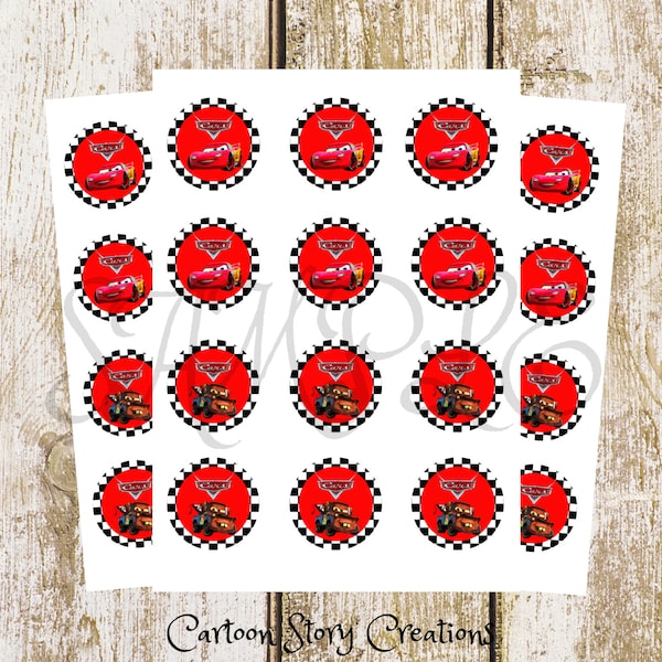 Cars Cupcake Toppers - Etsy