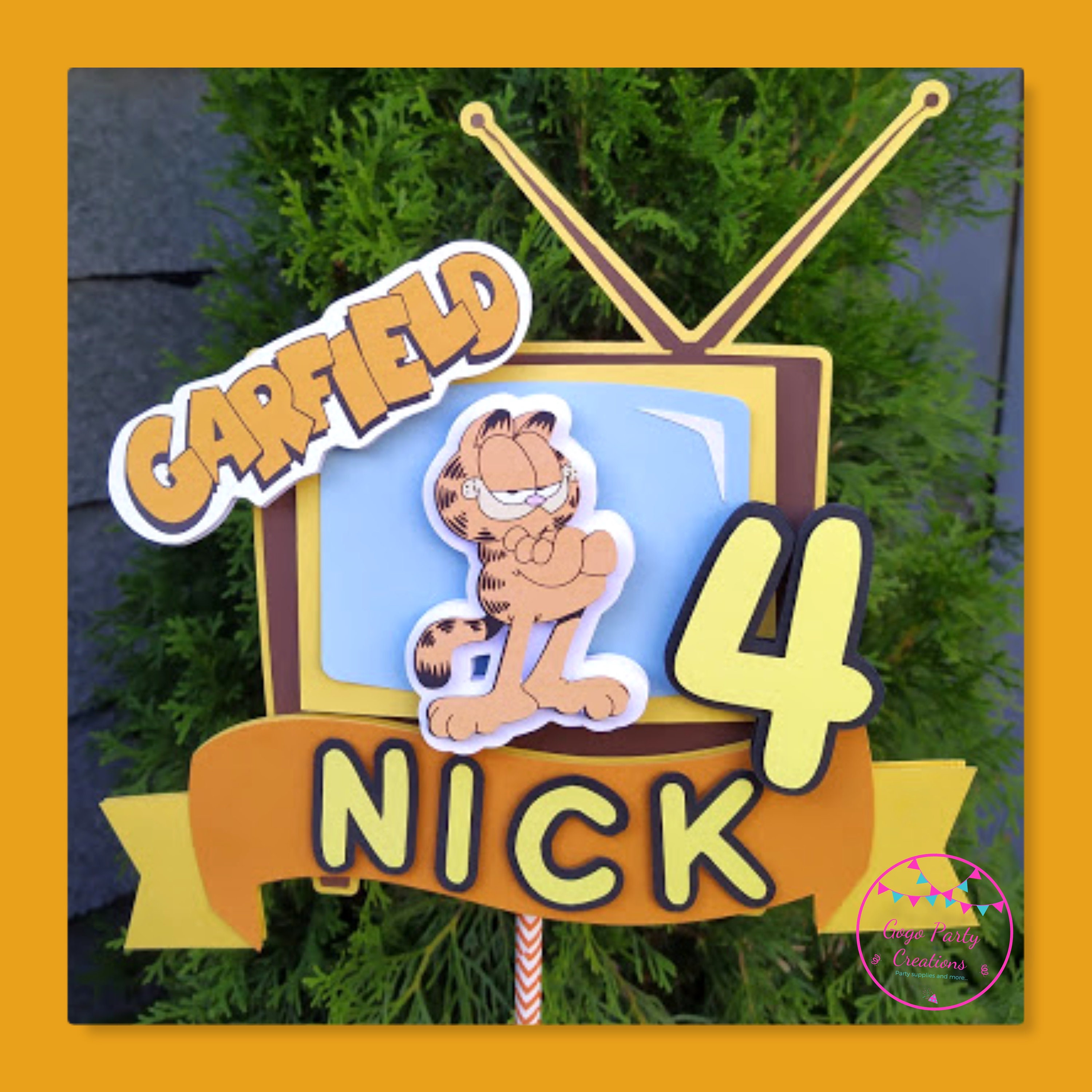 Garfield Cake Topper Garfield the Cat Cake Topper Garfield - Etsy Canada
