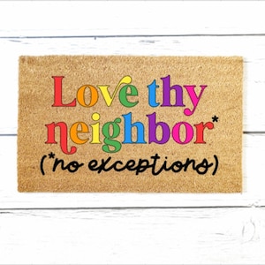 Gay Pride Doormat, Pride Doormat, Pride Welcome Mat, LGBTQ Doormat, Front Porch Decor, Outdoor Rug, Doormat For Gays, Funny Pride Doormat