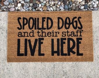 Funny Welcome Mat, Funny Dog Doormat, Housewarming Gift, Birthday Gift, Welcome Mat, Outdoor Rug, Gift For Dog Parent