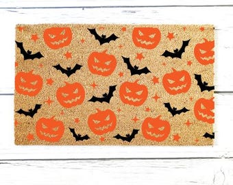 Halloween Doormat, Doormats for Halloween, Housewarming Gift, Birthday Gift, Welcome Mat, Outdoor Welcome Mat, Halloween Decor
