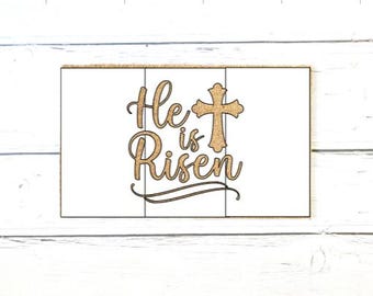 He Is Risen Stencil, Doormat Stencil, Easter Doormat Stencil, Reusable Stencil, DIY Activity, Arts and Crafts, Easter Decor