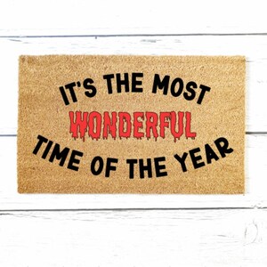 Halloween Doormat, Housewarming Gift, Birthday Gift, Welcome Mat, Funny Doormat, Halloween Decor, Cute Doormat, Outdoor Rug