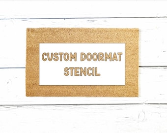 Doormat Stencil, DIY Activities, Welcome Mat, Birthday Gift, Housewarming Gift, DIY Party, Arts and Crafts, Custom Doormat