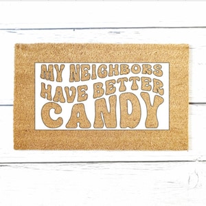 Halloween Doormat Stencil, Halloween Candy, DIY Activities, Arts and Crafts, Doormat Painting Party