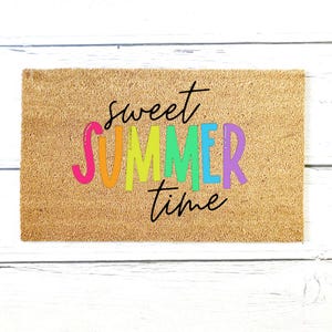 Summer Doormat, Sweet Summertime, Hello Summer, Seasonal Decor, Outdoor Decor, Front Porch Decor, Summer Decor