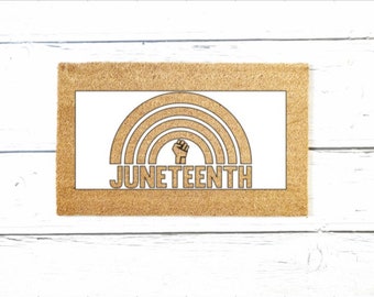 Doormat Stencil, DIY Activities, Welcome Mat, Birthday Gift, Housewarming Gift, DIY Party, Arts and Crafts, Custom Doormat, Juneteenth