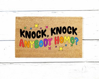 Gay Pride Doormat, Funny Pride Doormat, Pride Welcome Mat, Outdoor Rug, Front Porch Decor, Doormat For Gays