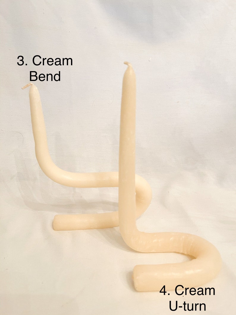 Bendy twist candles Etsy