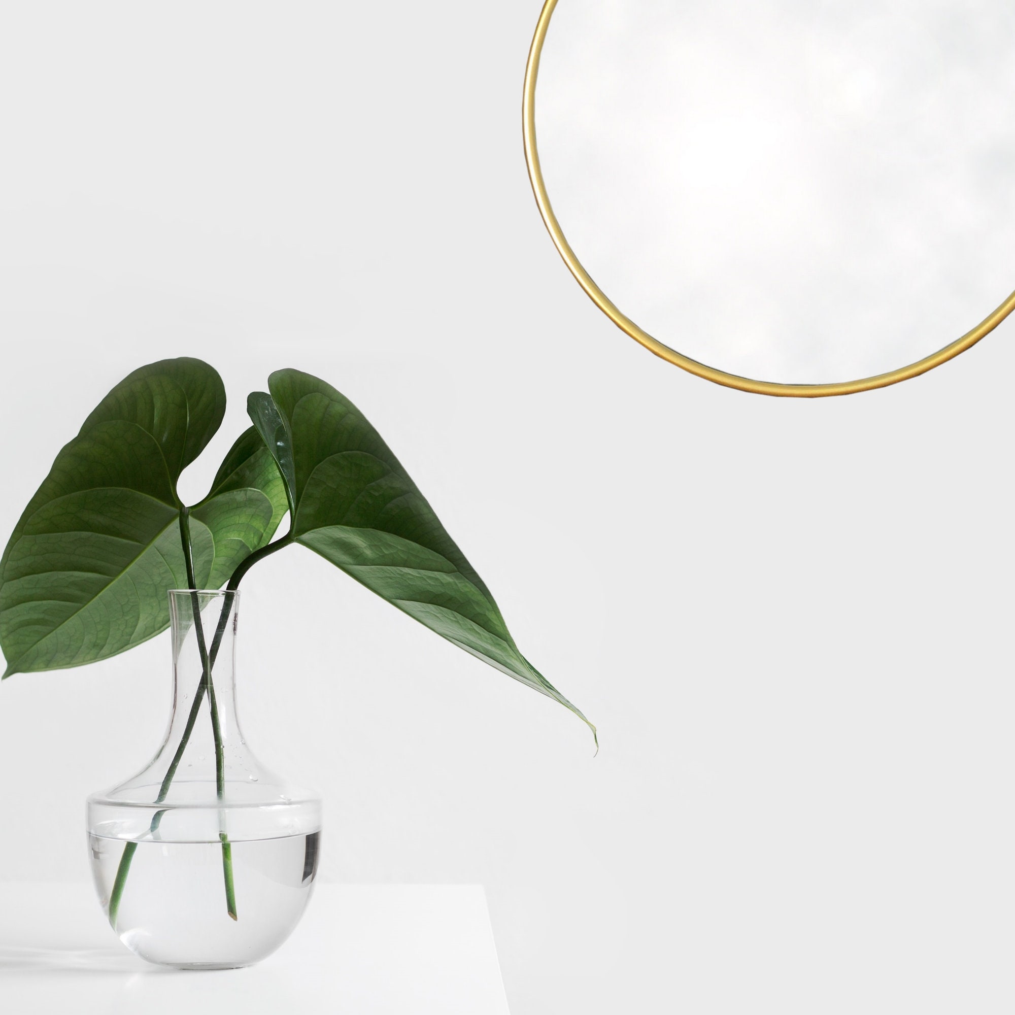 Large Round Gold Mirror Bedroom Bathroom Mirror Etsy