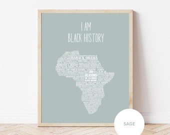 100 reasons to celebrate Black History | Kids Affirmation | Black History Month | Digital Print | bLack Leaders