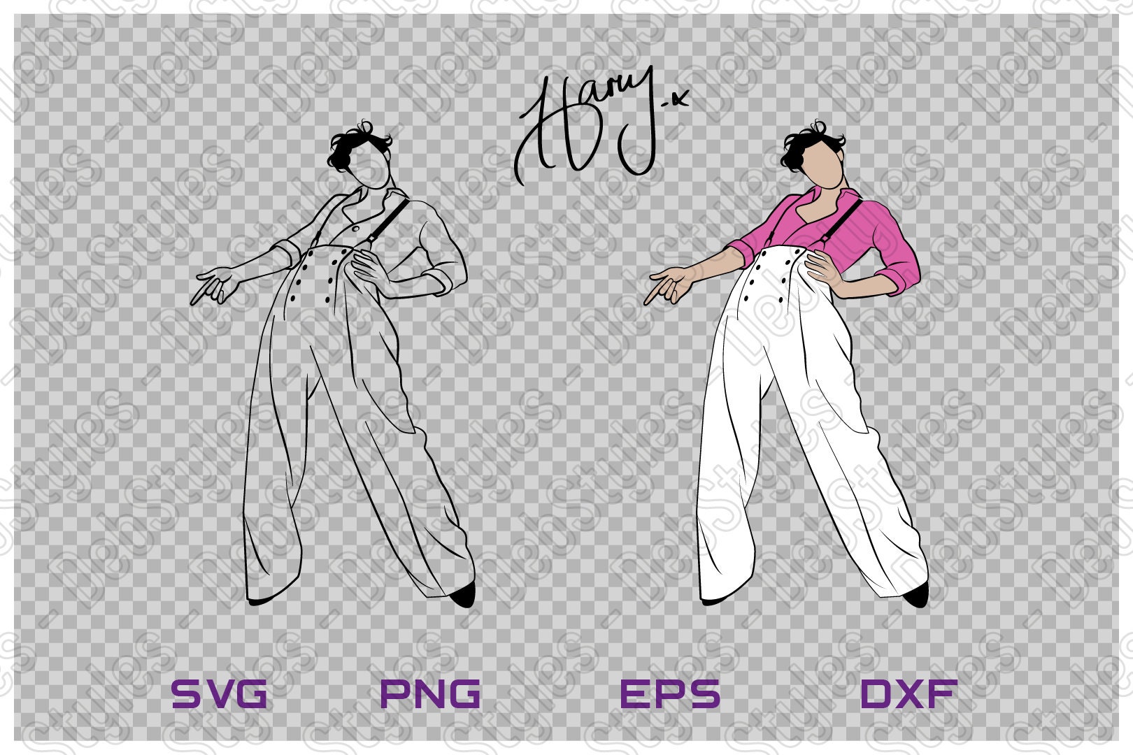 Harry Styles SVG Harry Styles Autograph and Logo included | Etsy