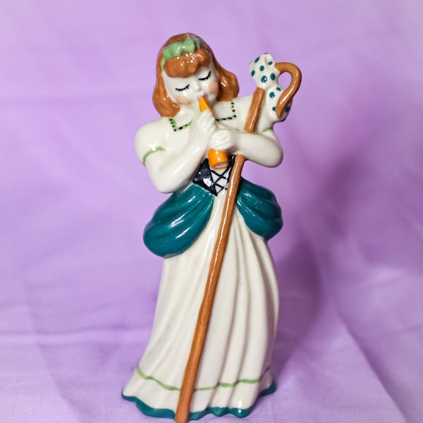 Betty Harrington Ceramic Studio Bo Peep Figurine Unusual Blonde Depiction Circa 1940