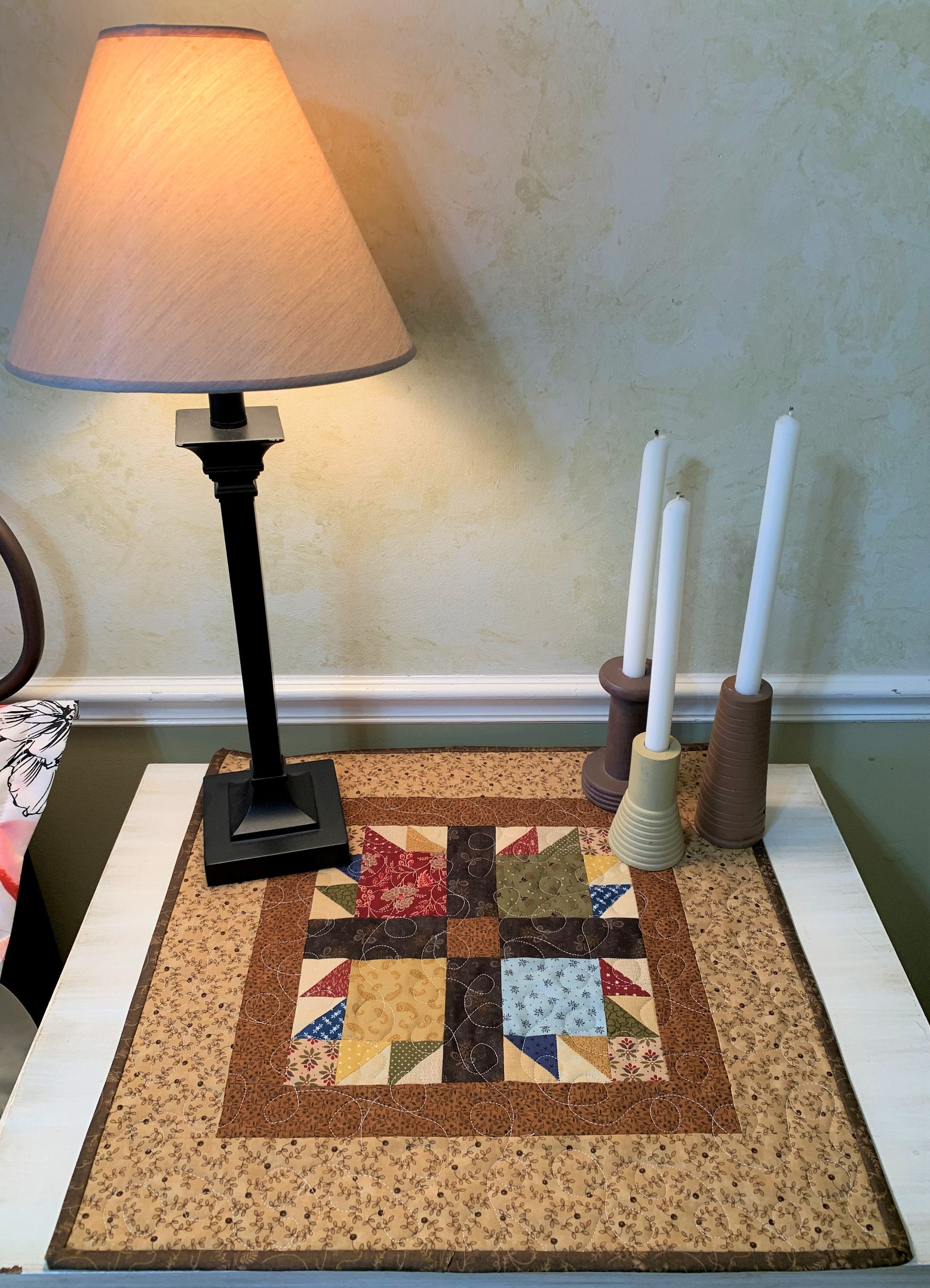 Finished Bear Claw Mini Quilt Etsy