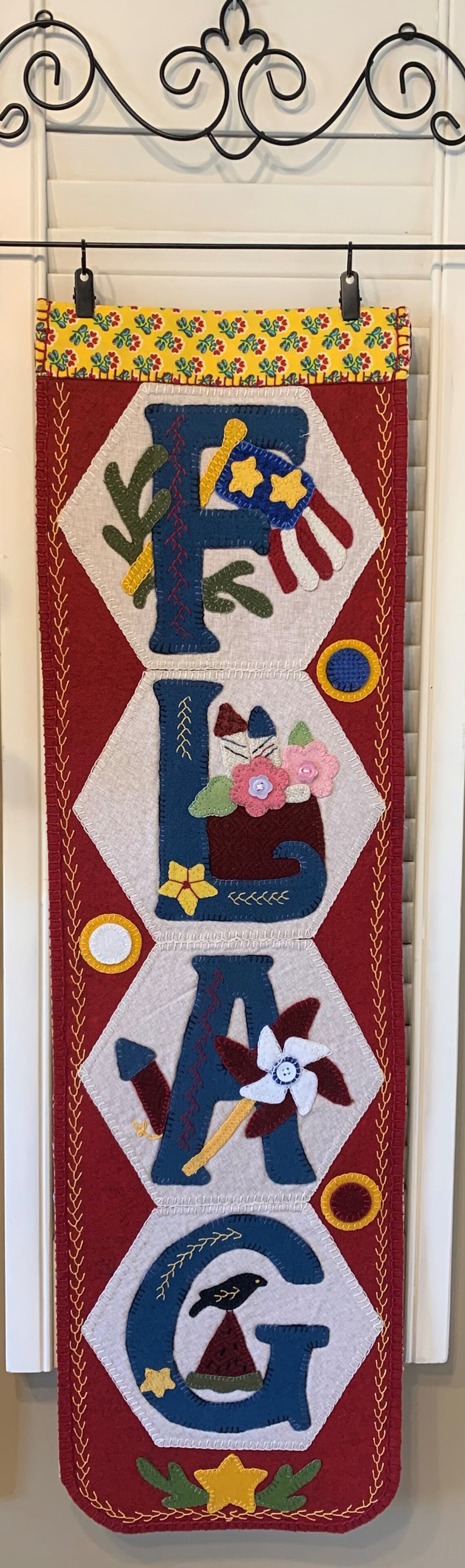 Finished Hexi Door GreeterJuly Etsy
