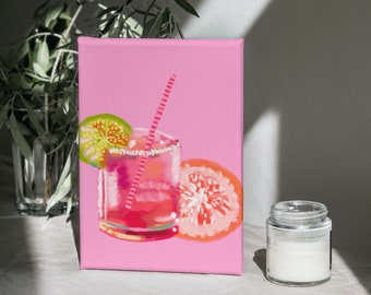 Cocktail Bar Decor Art voor Bar Cart Daiquiri kunst aan de muur Digitale Download afdrukbare Art Daiquiri Cocktail Print voor Decor Art voor keuken