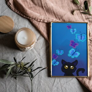 Cat Decor Cat Lover Gift Cat Art Cat Painting Digital Download Art for Cat Lover Printable Art Cat Owner Gift for Pet Owner Gift Cat Print