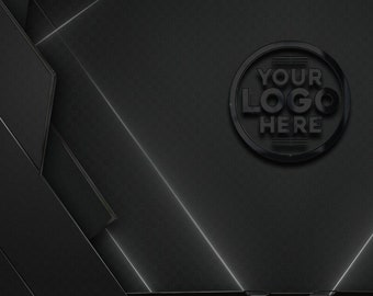 Black Lase Animation Stinger Transition: 3D Twitch Streamer Scene