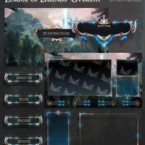 League of Legends Twitch Package | Twitch Pack - Animated Stream Pack - Streaming Scenes - Twitch overlays - Animated screens| Twitch Stream